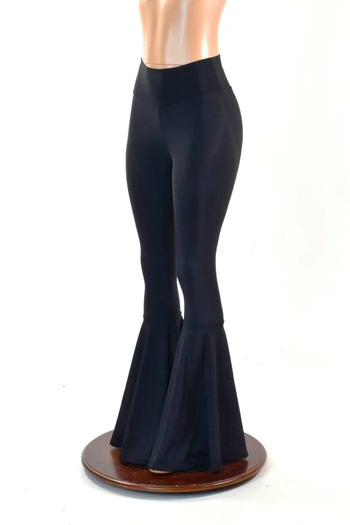 Ready to Ship Black Zen High Waist Bell Bottom Flares Medium