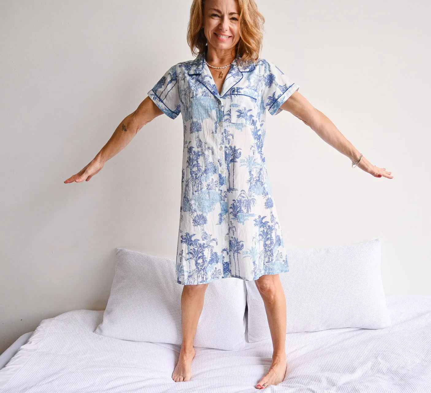 Sleep Shirt Nightie by Victoria's Dream - Tropical - 32262