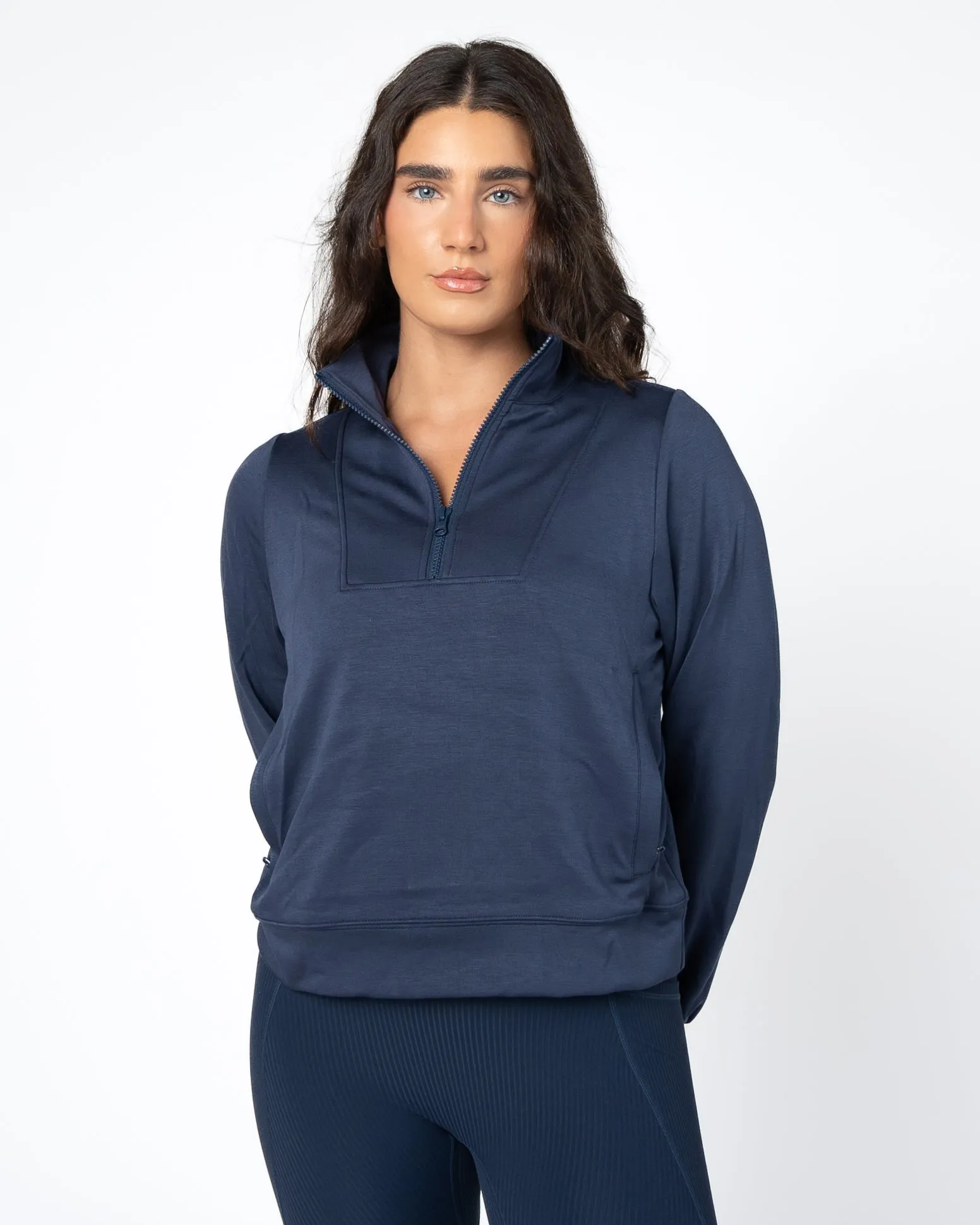 Soft Scuba Quarter Zip - Light Navy