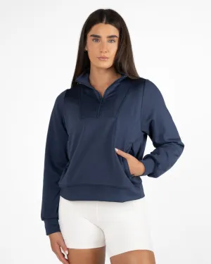 Soft Scuba Quarter Zip - Light Navy