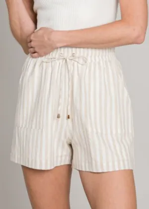 Striped Linen Shorts