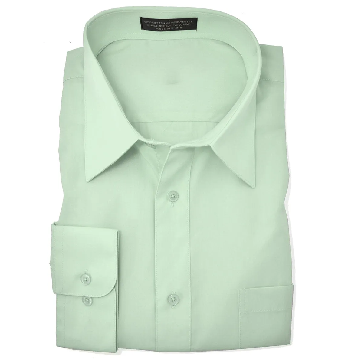 The Essential Solid Lite Green Dress Shirt