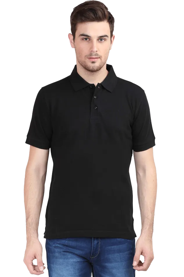 Unisex Coffee Brown Cotton Polo T-Shirt