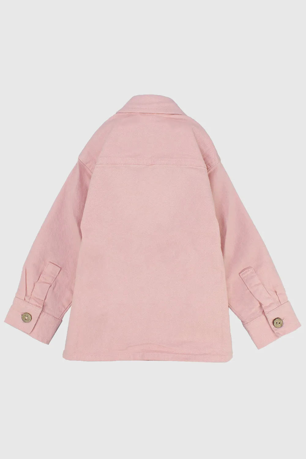 Unisex Salmon Long-Sleeved Overshirt