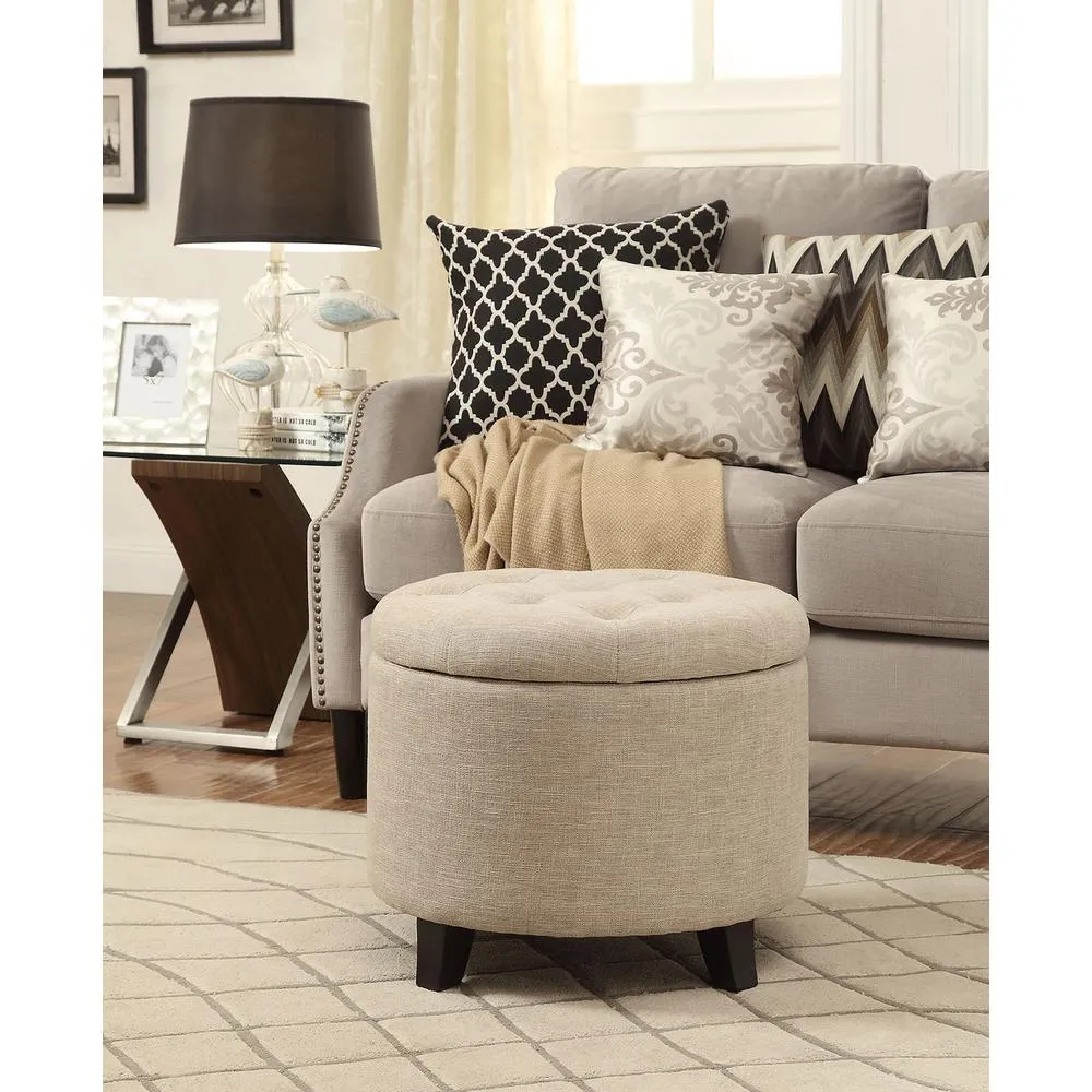 Venice Comfort Round Ottoman