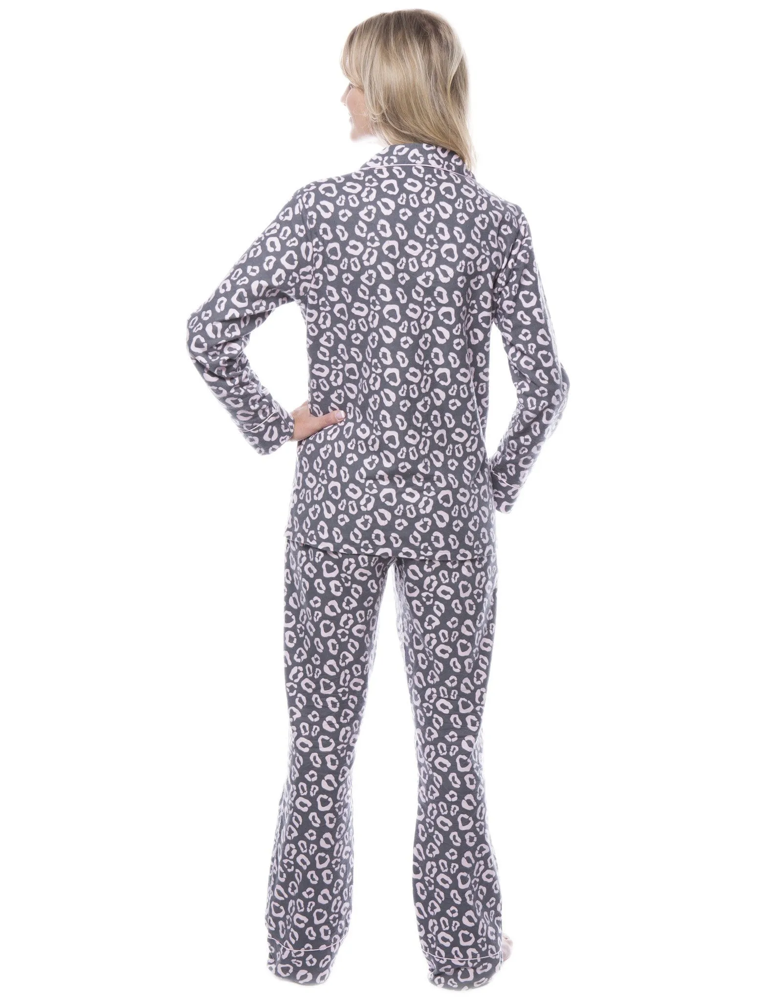 Women's 100% Cotton Flannel Pajama Sleepwear Set