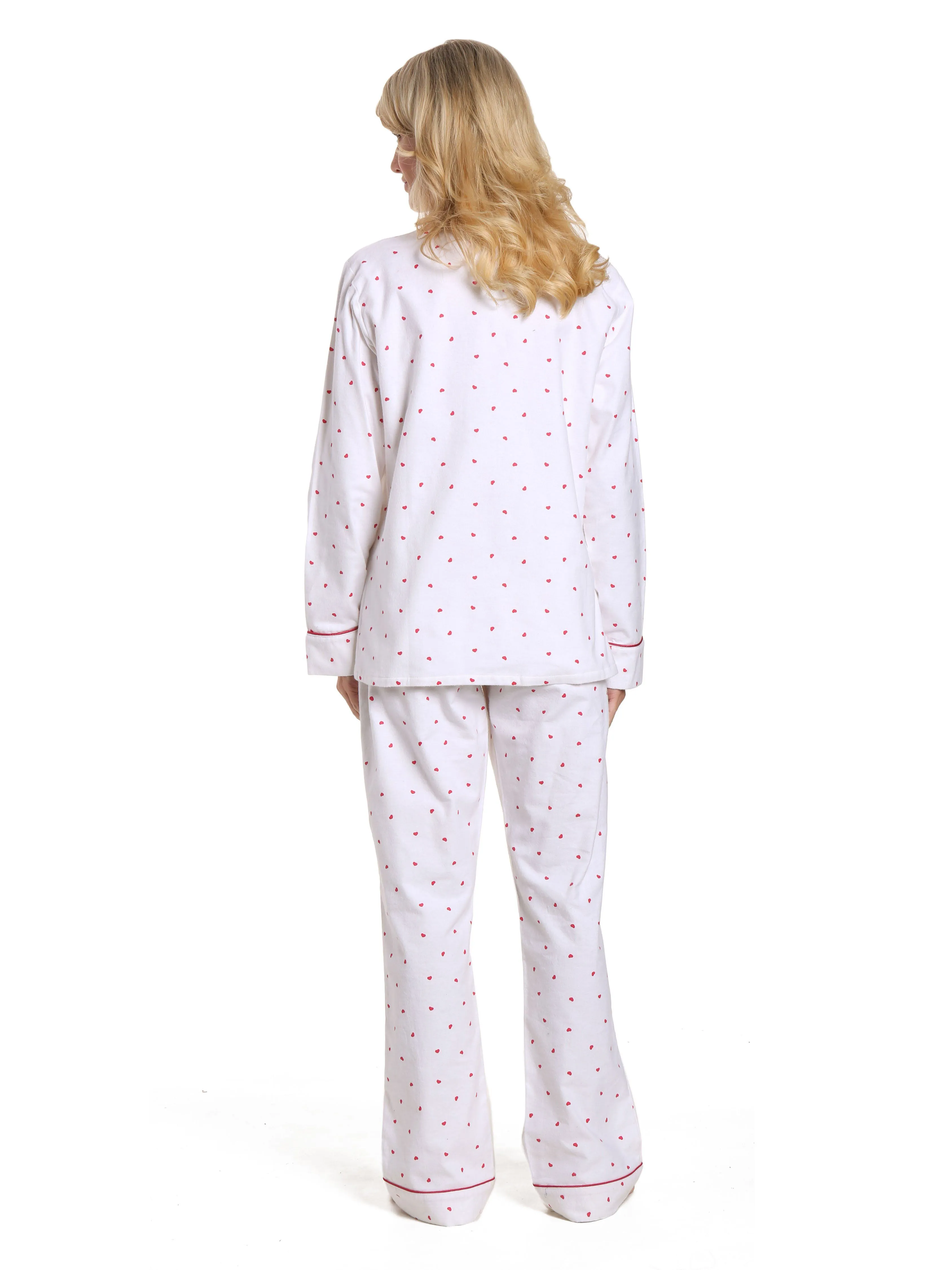 Women's 100% Cotton Flannel Pajama Sleepwear Set