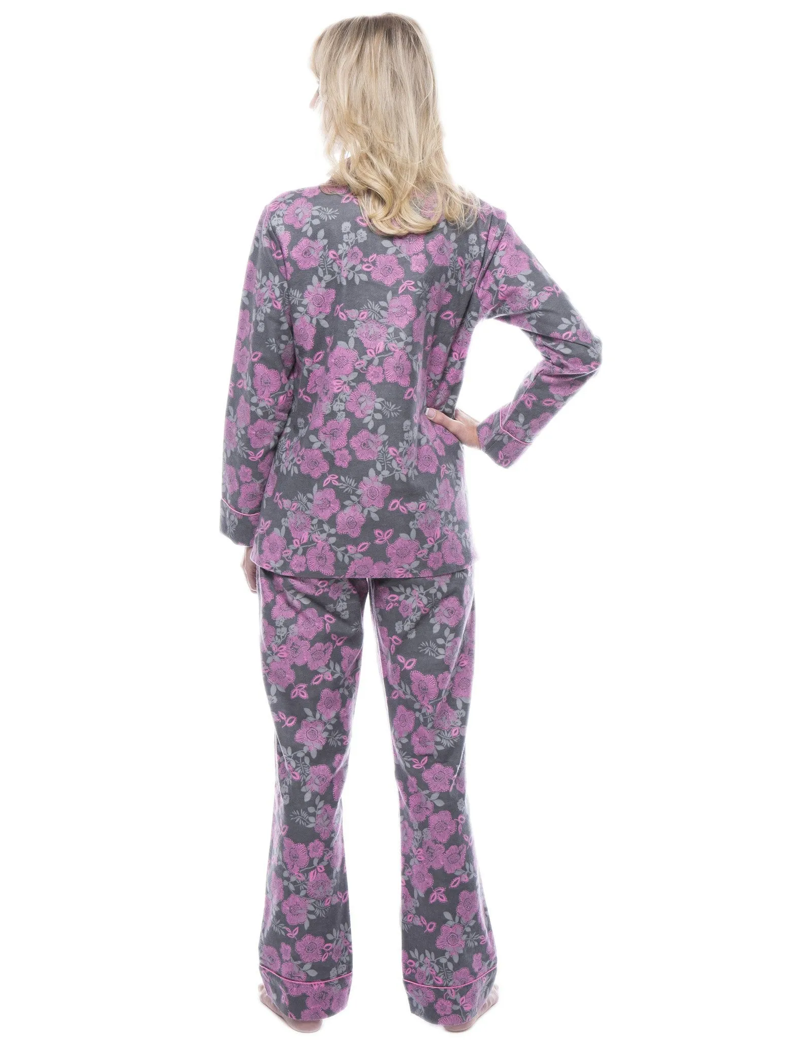 Women's 100% Cotton Flannel Pajama Sleepwear Set