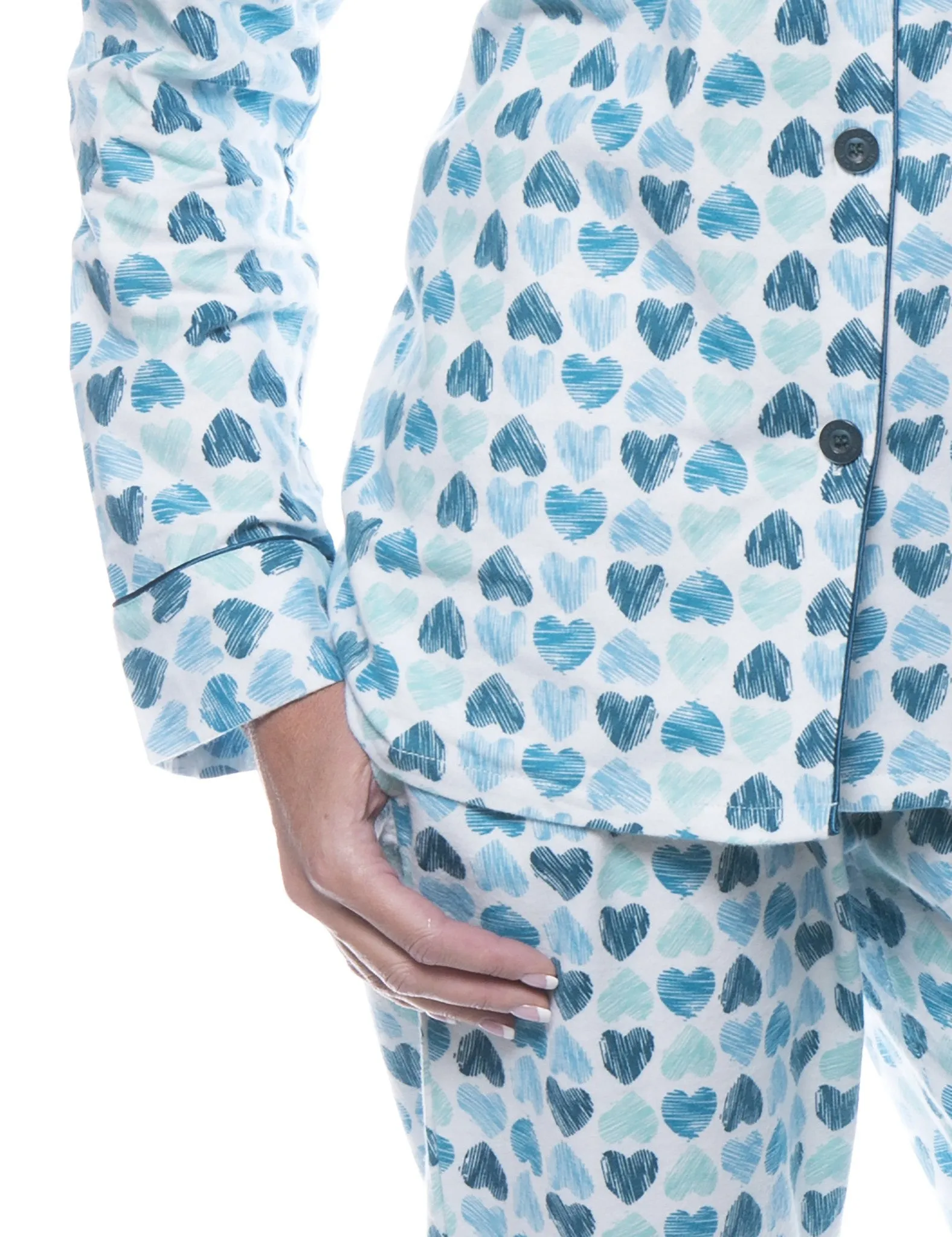 Women's 100% Cotton Flannel Pajama Sleepwear Set