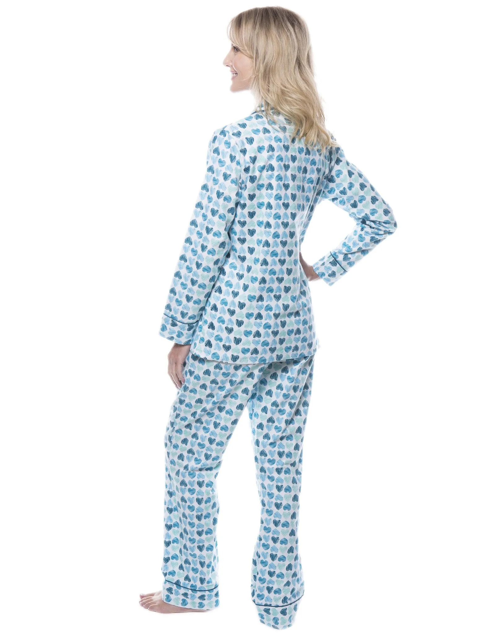 Women's 100% Cotton Flannel Pajama Sleepwear Set