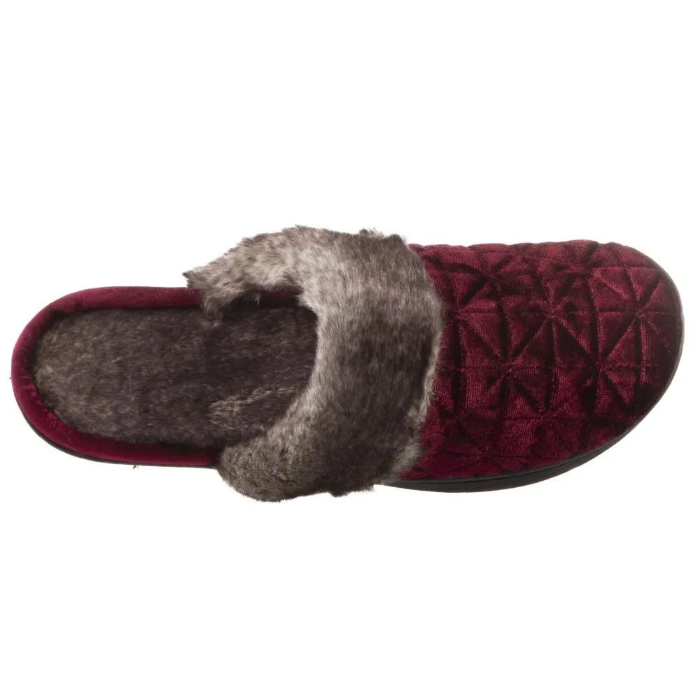 Women’s Crushed Velour Stephanie Clog Slippers