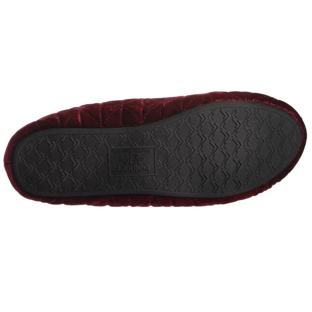 Women’s Crushed Velour Stephanie Closed Back Slippers