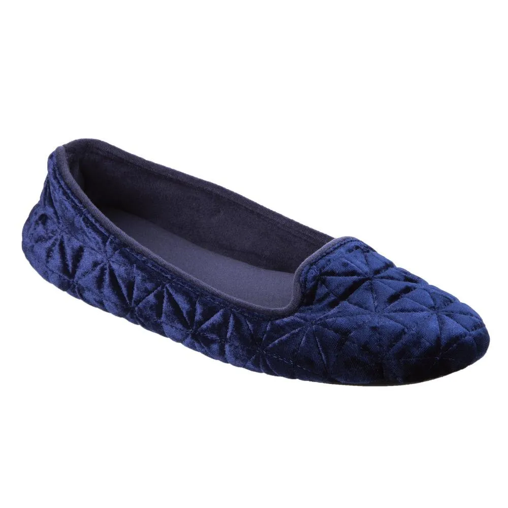 Women’s Crushed Velour Stephanie Closed Back Slippers