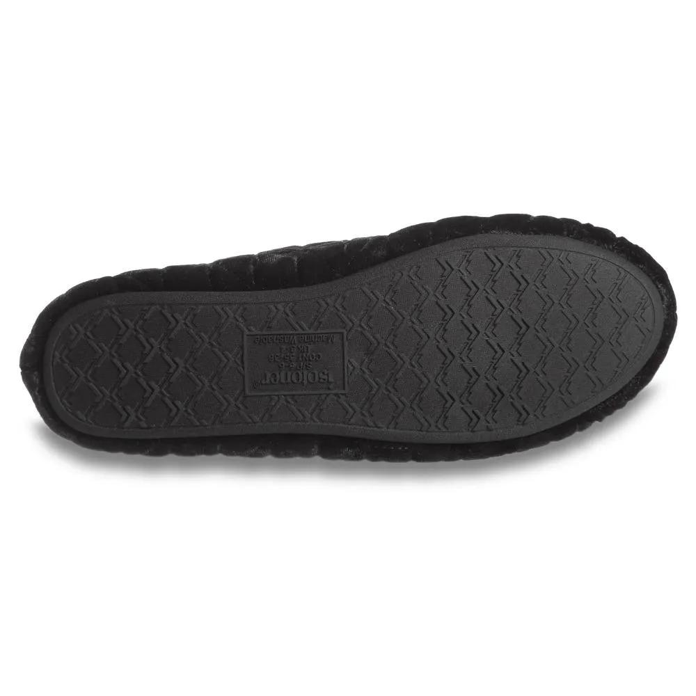 Women’s Crushed Velour Stephanie Closed Back Slippers