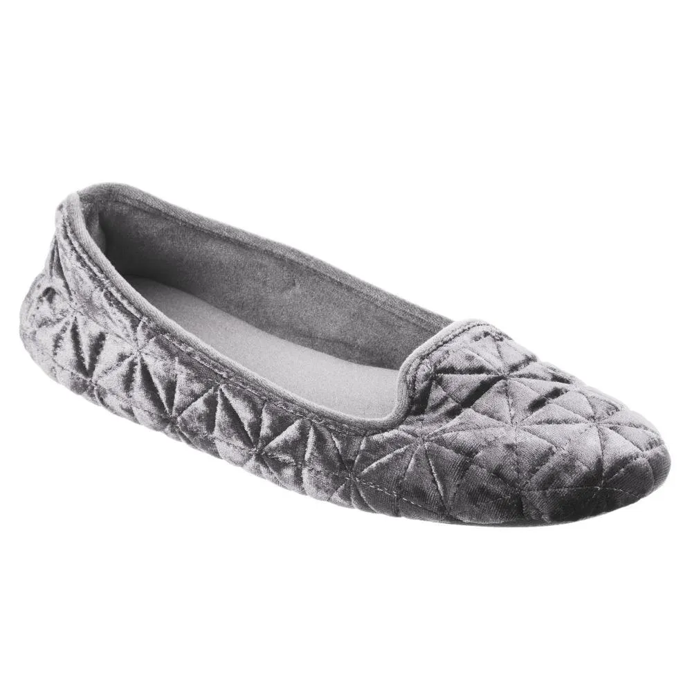 Women’s Crushed Velour Stephanie Closed Back Slippers