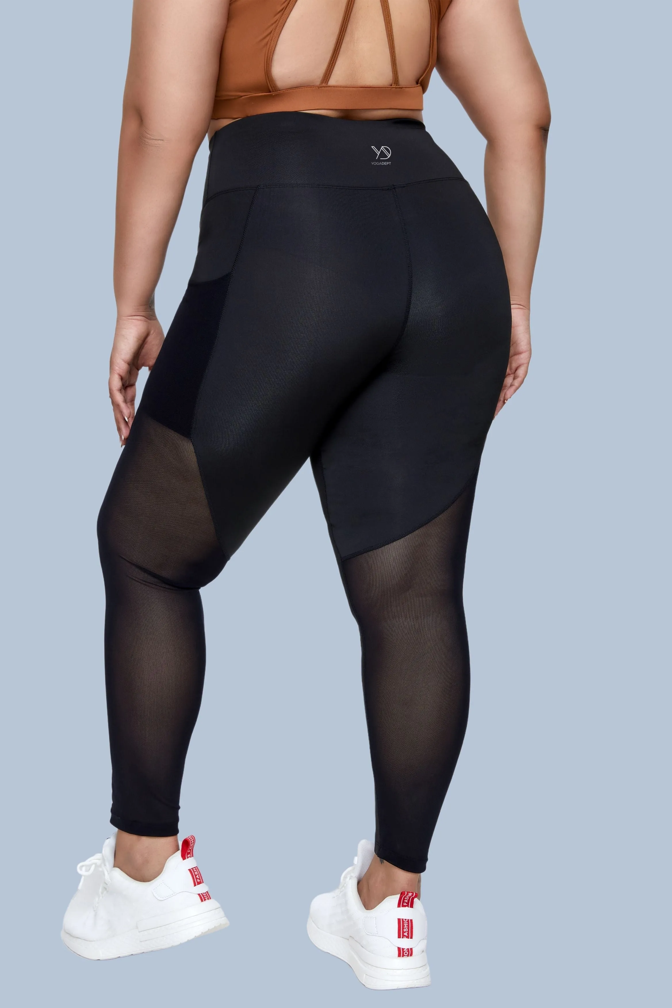 Women's Plus Size Mesh Pocket Leggings