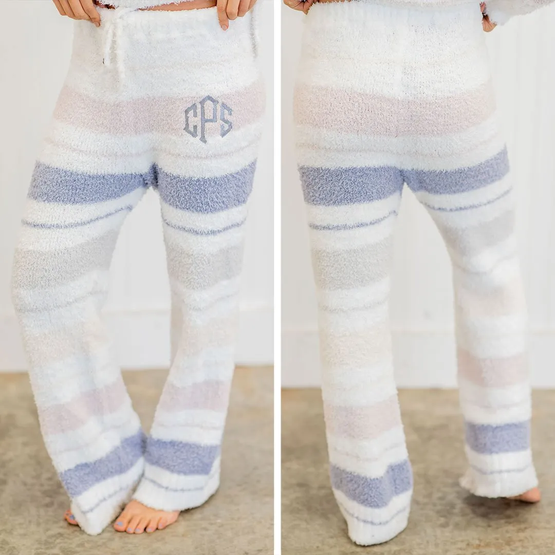 Wonderful Winter PJ Pants, White-Periwinkle