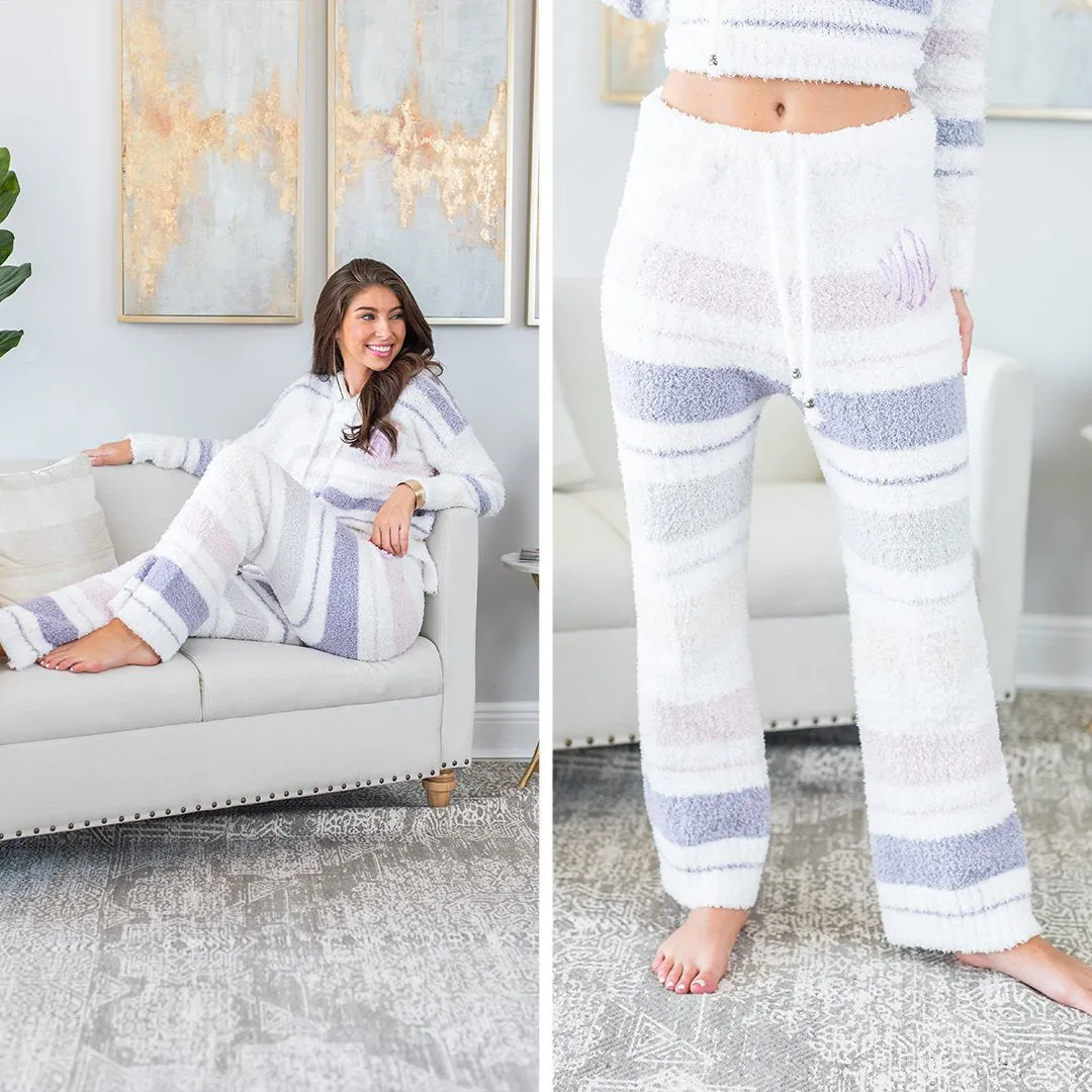 Wonderful Winter PJ Pants, White-Periwinkle