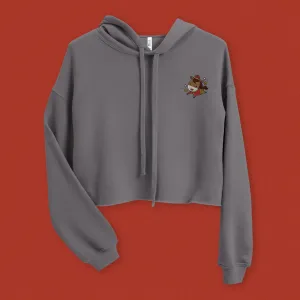 Year of the Horse Embroidered Crop Hoodie