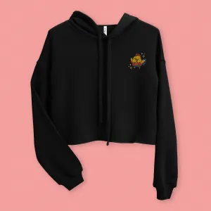 Year of the Rooster Embroidered Crop Hoodie