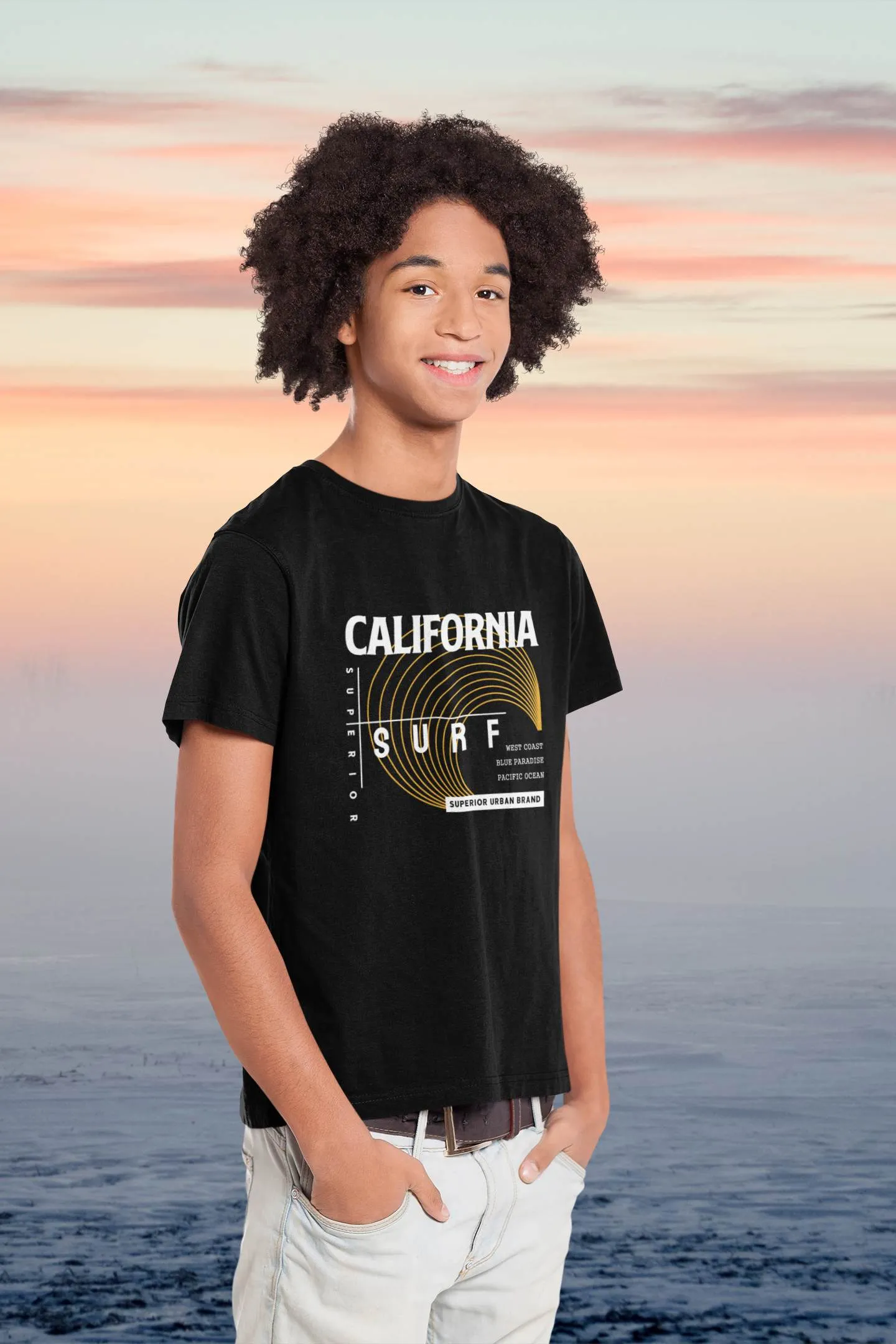 Youth/Kids Slogan T-Shirts 'California Surf'