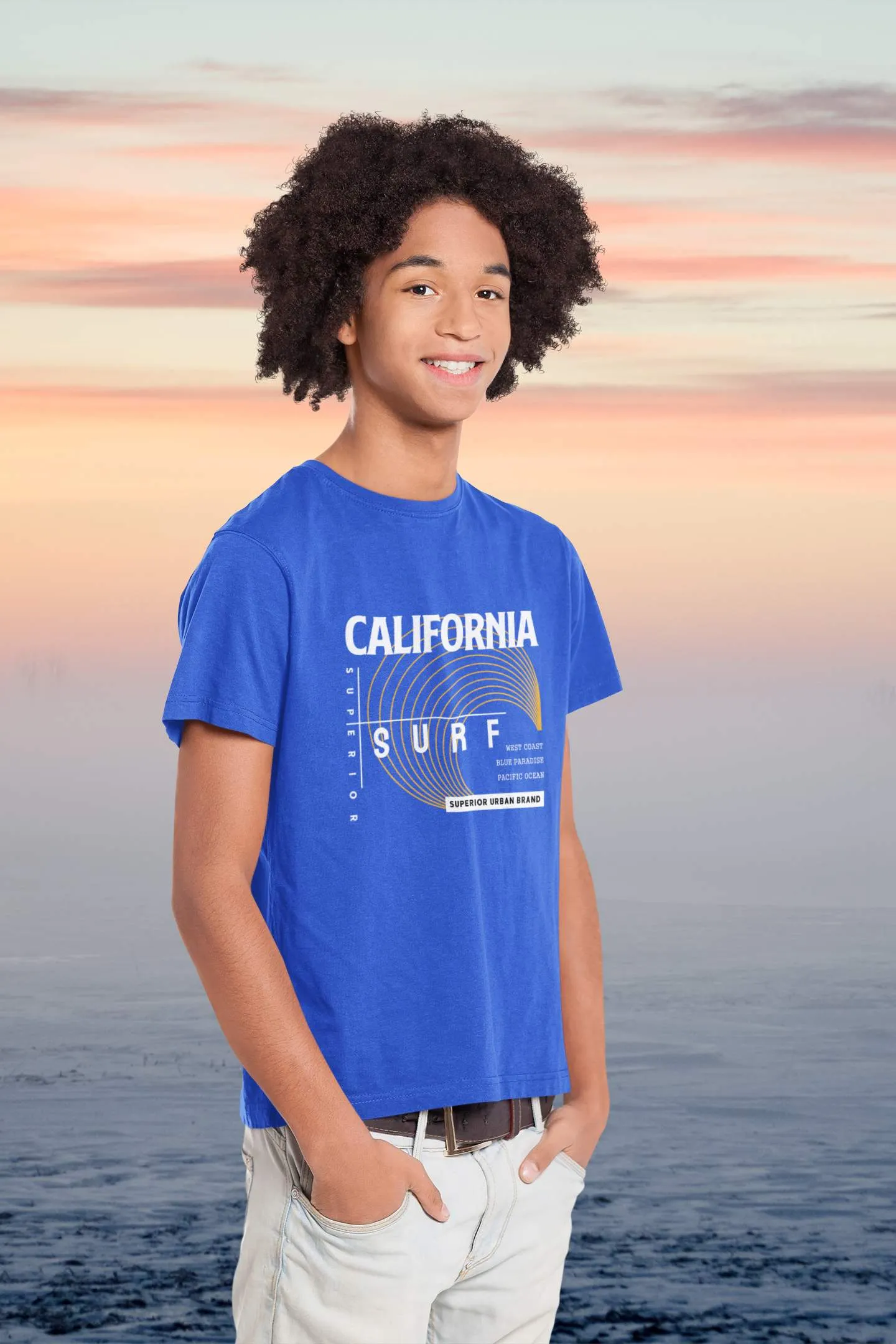 Youth/Kids Slogan T-Shirts 'California Surf'